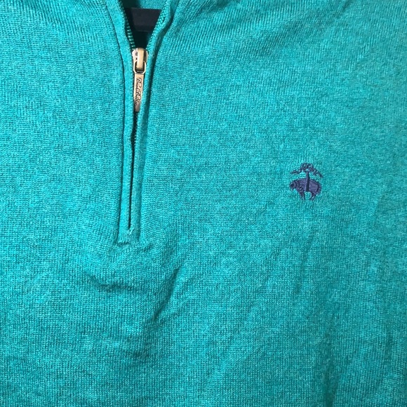 Brooks Brothers Italian Merino Half-Zip Sweater - Picture 7 of 8